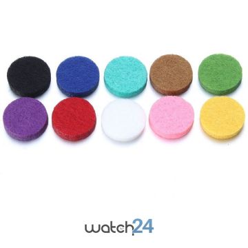 Filtre aromaterapie bumbac pentru bratara aromaterapie, 20mm, Set 10 Buc