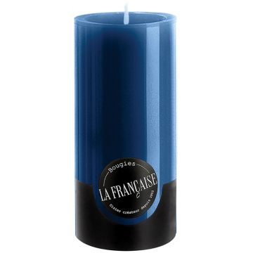 Lumanare La Francaise Colorama Cylindre d 7cm  h 15cm  75 ore  albastru