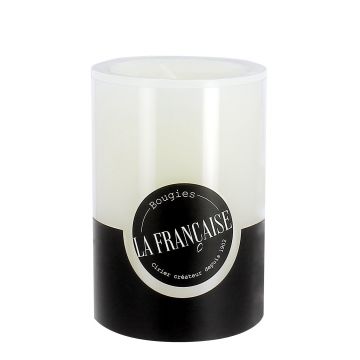 Lumanare La Francaise Colorama Cylindre Timeless d 7cm  h 10cm  50 ore  alb
