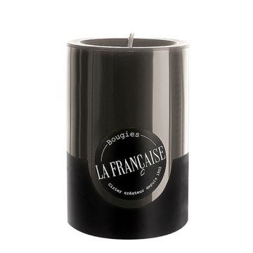 Lumanare La Francaise Colorama Cylindre Timeless d 7cm  h 10cm  50 ore  negru