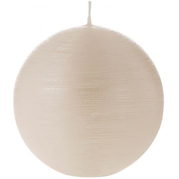 Lumanare La Francaise Colorama de Fetes Boule  d 8cm  15 ore  alb perlat