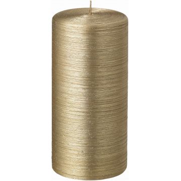 Lumanare La Francaise Colorama de Fetes  Cylindre  d 7cm  h 15cm  25 ore  auriu