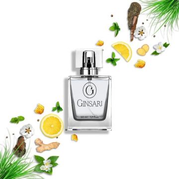 Parfum barbati Ginsari 74, Picant  Lemnos  Citric, 50 ml