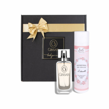 Parfum dama Ginsari + Gel dus Badefee + Cutie de cadou