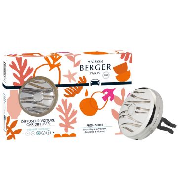 Set odorizant masina Maison Berger Estival + rezerva ceramica Fresh Spirit