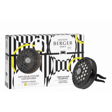 Set odorizant masina Maison Berger Illusion Noir + rezerva ceramica Terre Sauvage