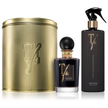 Teatro Fragranze Gold Tin Box Nero Di vino set cadou cutie de metal