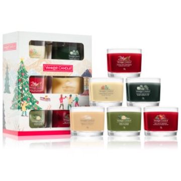 Yankee Candle Christmas Collection 6 Votive Candles set cadou