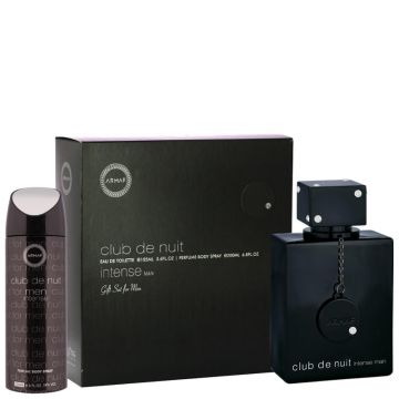 Armaf Club De Nuit Man Intense Set cadou pentru barbati Volum EDT 105 ml + 50 ml deodorant spray + 100 ml gel de duș + 250 ml șampon