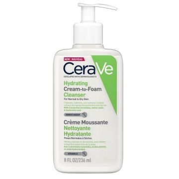Cerave Crema spumanta de curatare si hidratare piele normal-uscata 236 ml