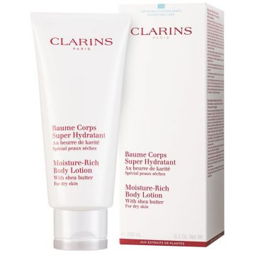 Clarins Moisture Rich loțiune de corp hidratantă pentru pielea uscată (Moisture Rich Body Lotion) Volum 200 ml