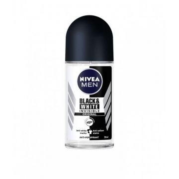 NIVEA MEN Deo Roll-on Invizibil pe alb și negru Volum 50 ml