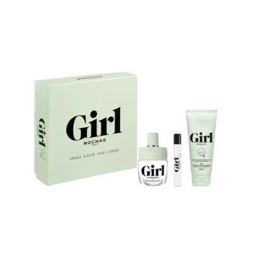 Rochas Girl Set cadou pentru femei Volum EDT 100 ml + EDT 7,5 ml + 100 ml losión per tulo