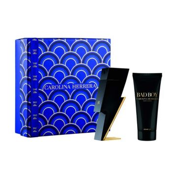Set cadou Carolina Herrera Bad Boy pentru bărbați Volum EDT 100 ml + 100 ml gel de duș