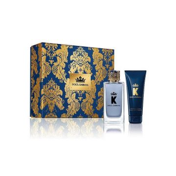 Set cadou Dolce & Gabbana K by Dolce & Gabbana pentru bărbați Volum EDP 100 + 50 ml gel de duș + 50 ml balsam după ras