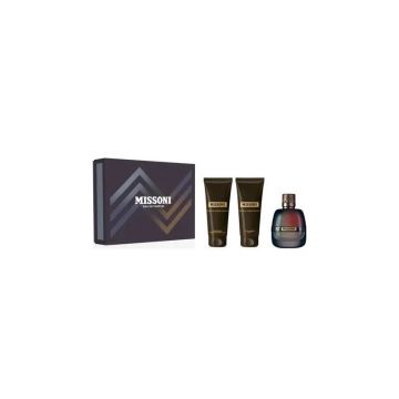 Missoni Missoni Set cadou pentru bărbați Volum EDP 100 ml + 100 ml gel de duș + 100 ml loțiune după bărbierit