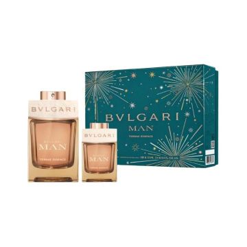 Set cadou Bvlgari Man Terrae Essence pentru bărbați Volum EDP 100 ml + EDP 15 ml
