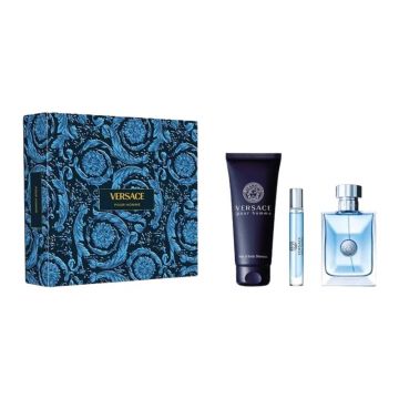 Set cadou Versace Pour Homme pentru bărbați Volum EDT 100 ml + 150 ml gel de duș + EDT 10 ml