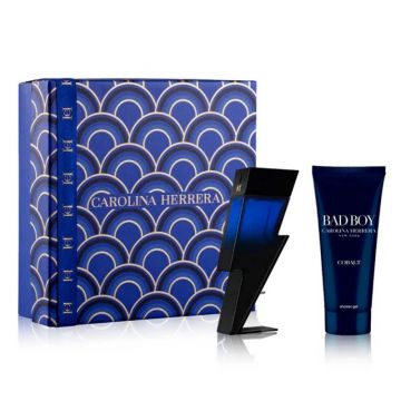 Carolina Herrera Bad Boy Cobalt Elixir Set cadou pentru Bărbați Volum EDP 100 ml + 100 ml gel de duș