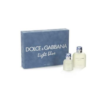 Dolce & Gabbana Light Blue set cadou pentru barbati Volum EDT 125 ml + EDT 40 ml