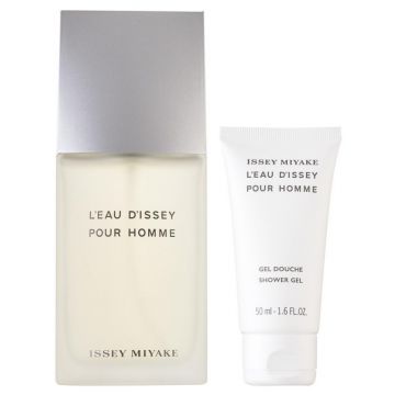 Issey Miyake L`Eau d`Issey Pour Homme Set cadou pentru bărbați Volum EDT 75 ml + 50 ml gel de duș