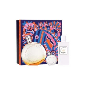 Set cadou Hermes Eau des Merveilles pentru femei Volum EDT 100 ml + EDT 7,5 ml + 80 ml loțiune de corp