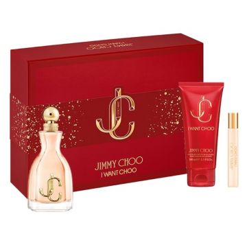 Set cadou Jimmy Choo I Want Choo pentru femei Volum EDP 100 ml + EDP 7,5 ml + 100 ml loțiune de corp
