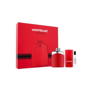 Set cadou pentru bărbați Legend Red Mont Blanc Volum EDP 100 ml + gel de duș 100 ml + EDP 7,5 ml