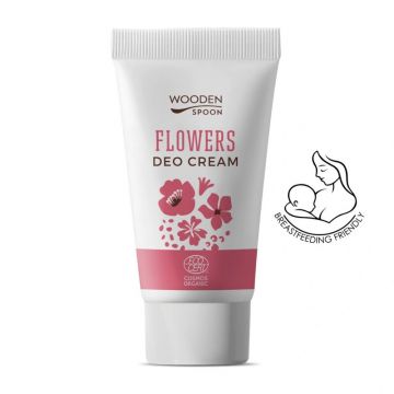 Deodorant crema floral, ecologic, 40ml, Wooden Spoon
