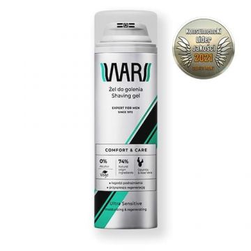 Gel de ras, WARS expert for men, Ultra Sensitive, 200 ml