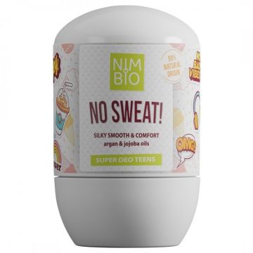 No Sweat deodorant natural pentru adolescente, 50ml, Nimbio