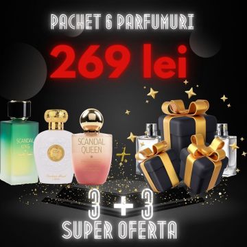 Scandal King + Scandal Queen + Opulent Musk + 3 parfumuri 100ml cadou