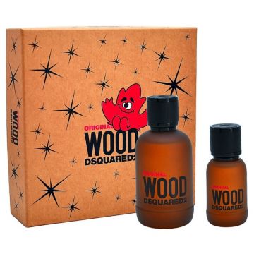 Set cadou Dsquared Original Wood pentru bărbați Volum EDP 50 ml + EDP 10 ml