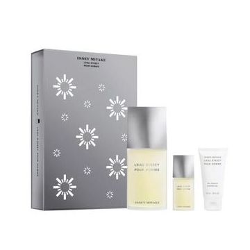 Set Cadou L'eau D'Issey pour Homme, Apa de Toaleta 125 ml + Gel de dus, 50 ml + mini Aopa de Toaleta, 15 ml