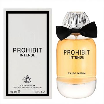 Fragrance World Prohibit Intense 100ml, Apa de Parfum, Femei
