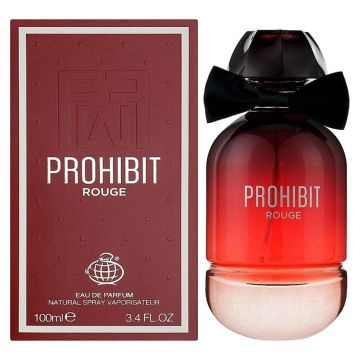 Fragrance World Prohibit Rouge 100ml, Apa de Parfum, Femei