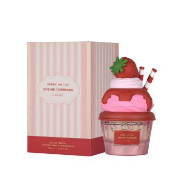 Lattafa Berry on Top 75ml, Apa de Parfum, Femei - Give Me Gourmand