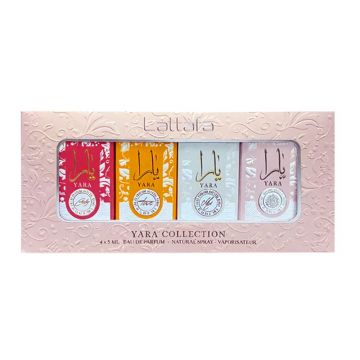 Mini Set Lattafa Yara Collection 4x5ml, Apa de Parfum, Femei