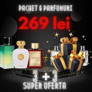 Scandal King + Rouge Dubai + Opulent Musk + 3 parfumuri 100ml cadou