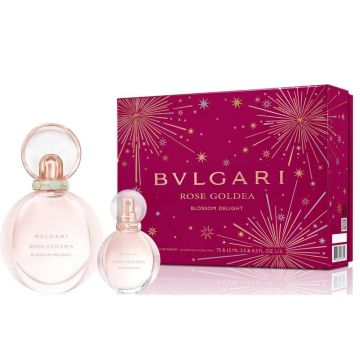 Set Bvlgari Rose Goldea Blossom Delight 75ml + 15ml, Apa de Parfum, Femei