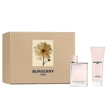 Set cadou Burberry Her 50ml + 75ml Lotiune de Corp, Apa de Parfum, Femei
