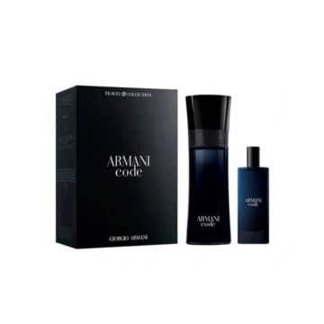 Set Giorgio Armani Code 125ml + 15ml, Apa de Toaleta, Barbati