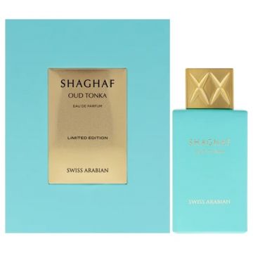 Swiss Arabina Shaghaf Oud Tonka 75ml, Apa de Parfum, Unisex