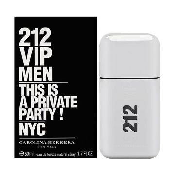 Carolina Herrera 212 Vip 50ml, Apa de toaleta, Barbati