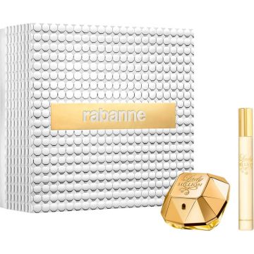 Set cadou Paco Rabanne Lady Million 50ml + 10ml, Apa de Parfum, Femei