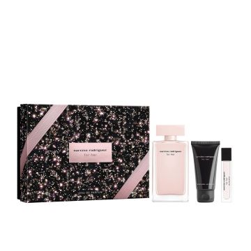Set Narciso Rodriguez for Her 100ml + 10ml + 50ml Lotiune de Corp, Apa de Parfum, Femei