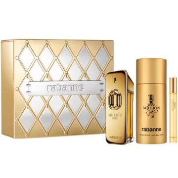 Set Paco Rabanne Million Gold 100ml + 10ml + 150ml Deodorant Spray, Barbati