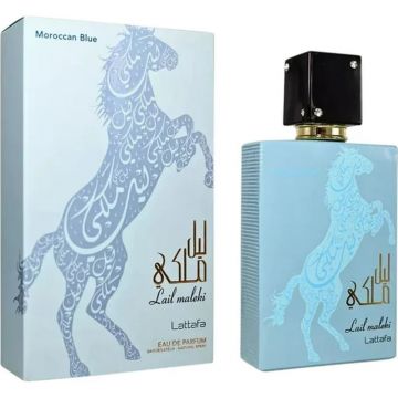 Lattafa Lail Maleki Morrocan Blue 100ml, Apa de Parfum, Unisex
