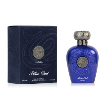 Lattafa Opulent Blue Oud 100ml, Apa de Parfum, Unisex