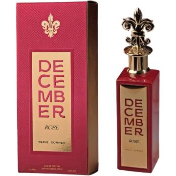 Paris Corner December Rose 100ml, Apa de Parfum, Unisex